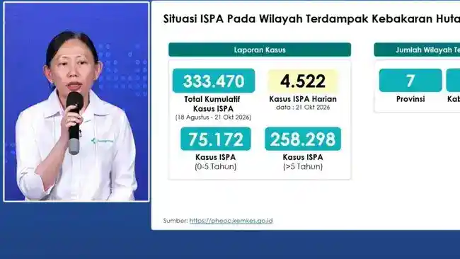 Kabut Karhutla Picu Kualitas Udara Berbahaya dan Ratusan Ribu Kasus ISPA