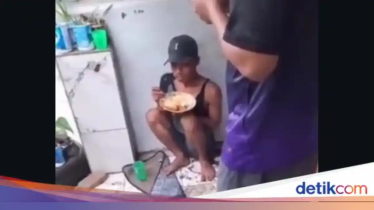 Warga Medan Beri Makan Pria yang Kepergok Hendak Mencuri Seng