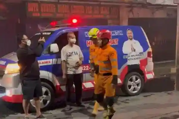 Ambulans Perindo Bogor Bantu Warga Terdampak Kebakaran di Suryakencana