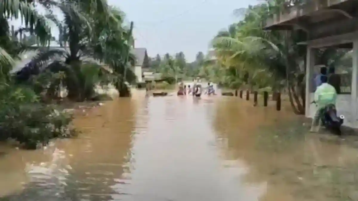 Banjir Rendam Empat Gampong di Aceh Selatan, Longsor Tutup Dua Titik Jalan
