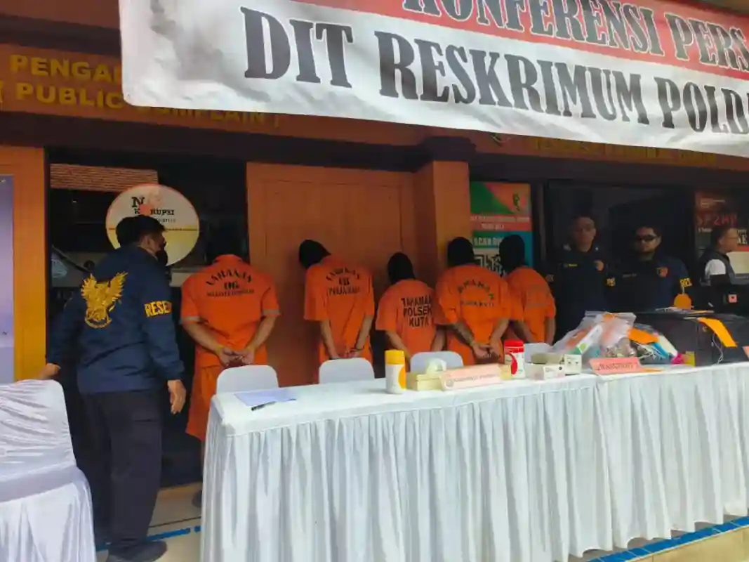 Sindikat Penggelapan Motor Rental di Bali Terbongkar, Lima Orang Ditangkap