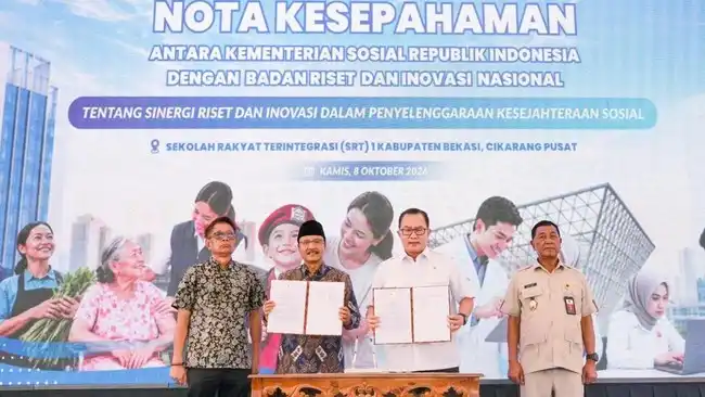 Kemensos dan BRIN Perkuat Sekolah Rakyat Lewat Riset serta Inovasi Dalam Negeri