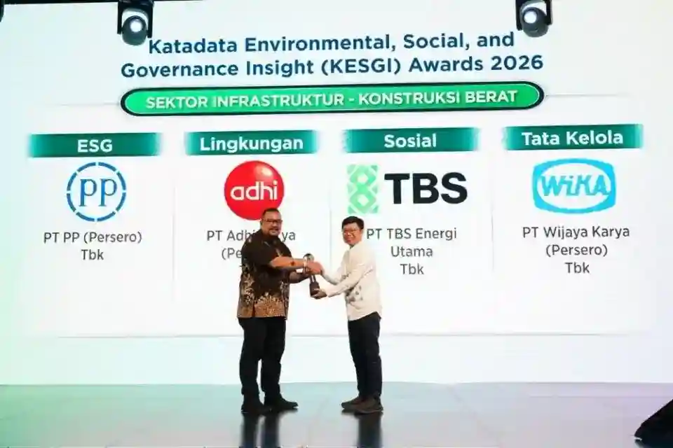 Peringkat ESG PTPP Tertinggi di Perusahaan Konstruksi Berat yang Dinilai
