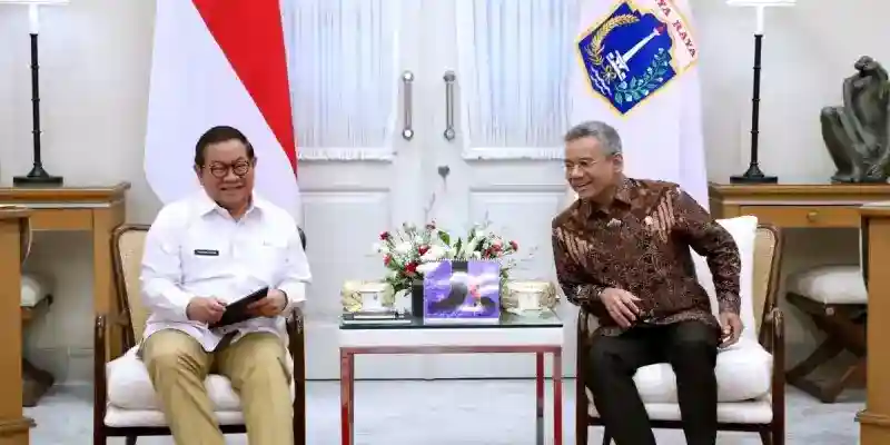 Pramono dan Suahasil Bahas Ruang Fiskal hingga Beasiswa Jakarta