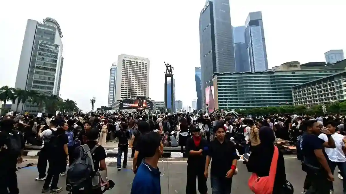 Aksi Massa di Bundaran HI Soroti Karhutla dan Tuntut Tanggung Jawab Pemerintah