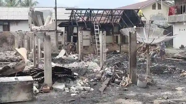 Kebakaran Hanguskan Lima Rumah di Lampung Barat, Kerugian Capai Rp2 Miliar