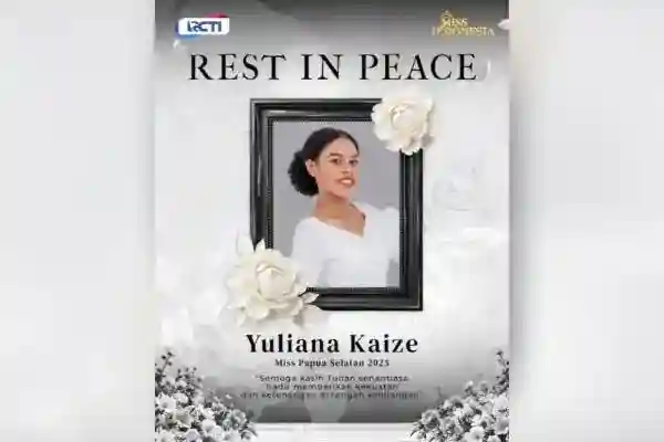 Miss Indonesia Sampaikan Duka atas Wafatnya Yuliana Kaize