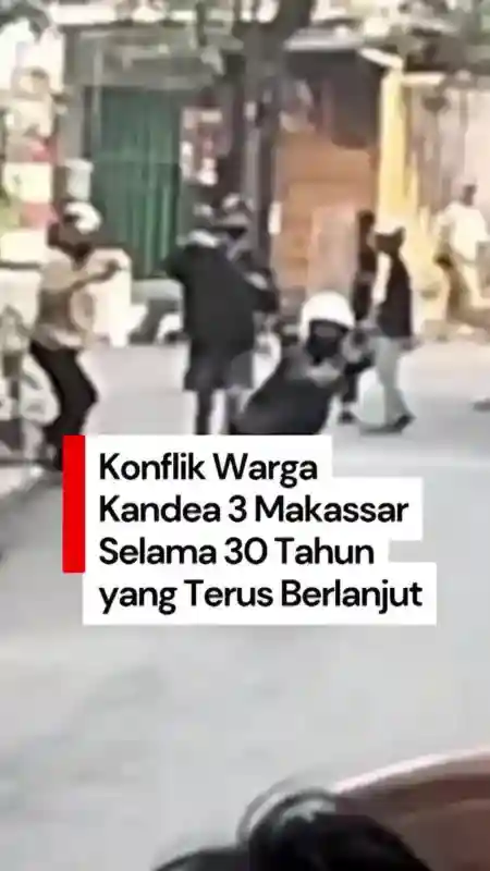 Tawuran Warga Kandea 3 Makassar Kembali Pecah setelah Berulang Tiga Dekade