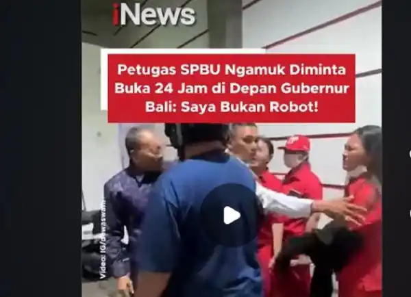 Sidak BBM di Denpasar Memanas, Pekerja SPBU Protes Operasional 24 Jam