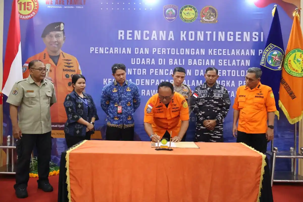 Basarnas Bali Perkuat Kesiapan Menghadapi Kecelakaan Pesawat