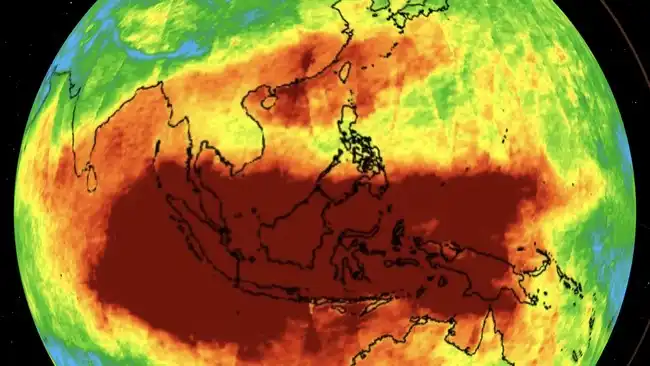 Peta Satelit Tunjukkan Sebaran CO di Indonesia, BRIN Jelaskan Pemicu dan Risikonya Peta Satelit Tunjukkan Sebaran CO di Indonesia, BRIN Jelaskan Pemicu dan Risikonya