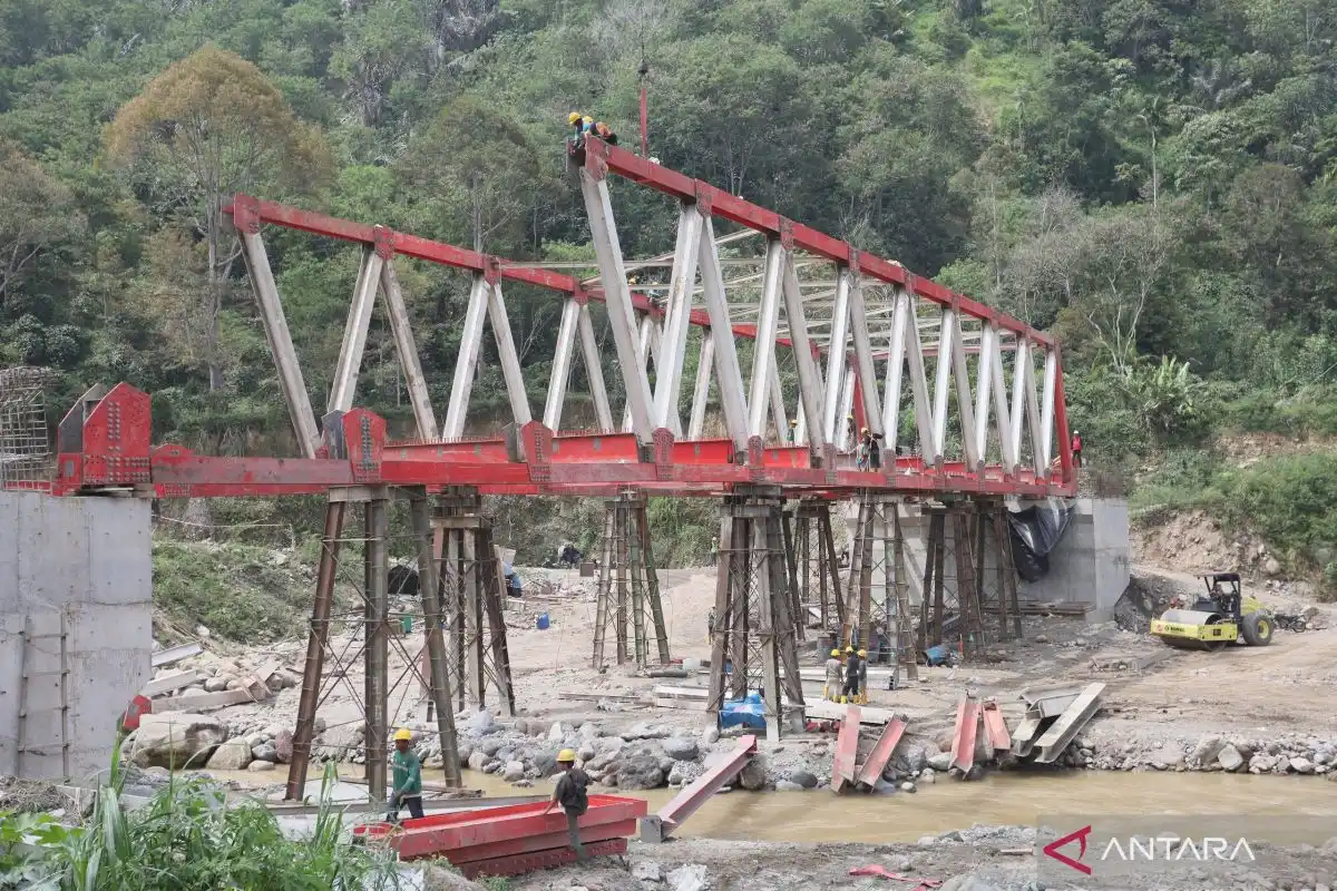 Pemulihan Akses di Aceh Tengah Berlanjut lewat Pembangunan Jembatan Krueng Pelang