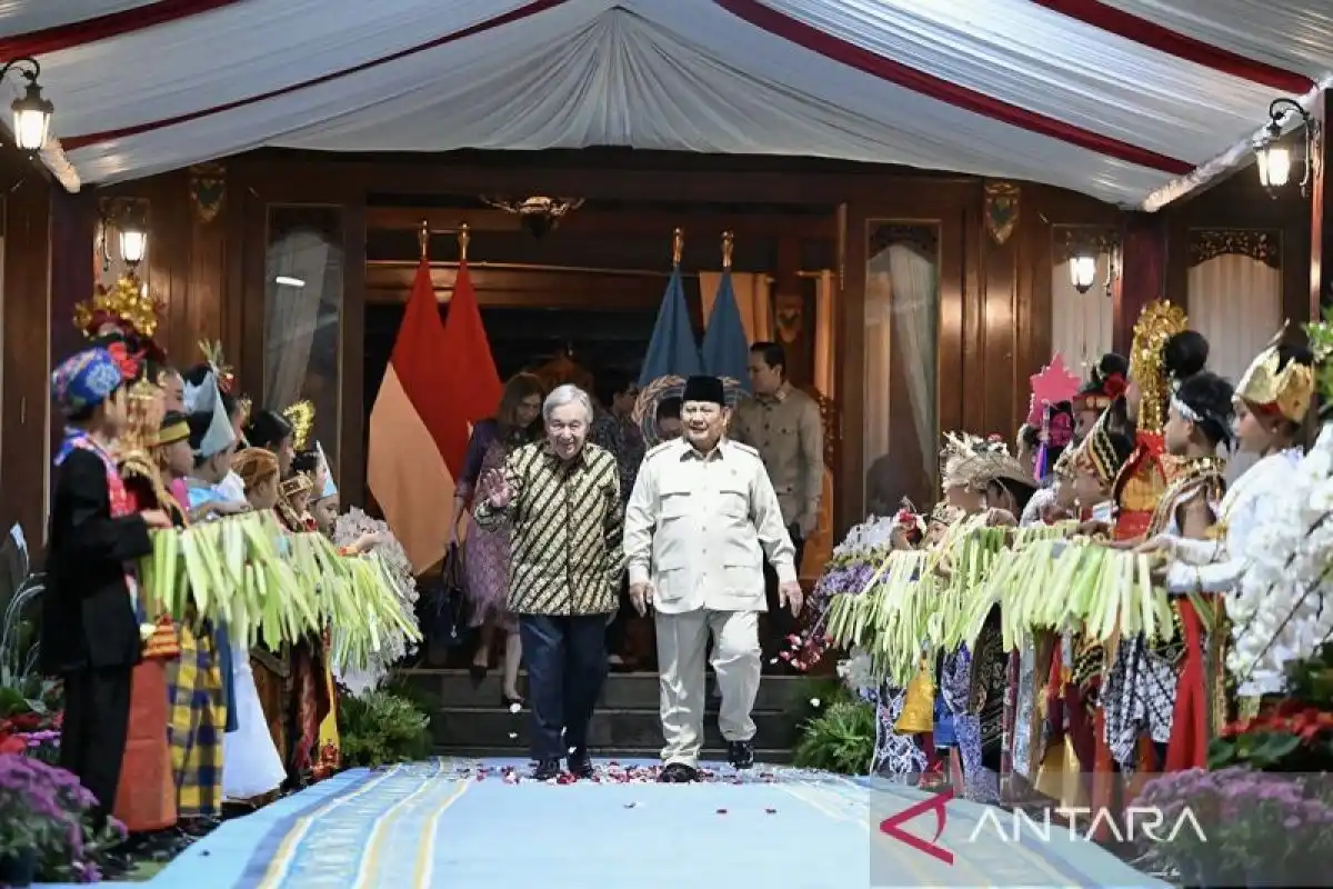 Prabowo dan António Guterres Bahas Kerja Sama Indonesia-PBB di Hambalang