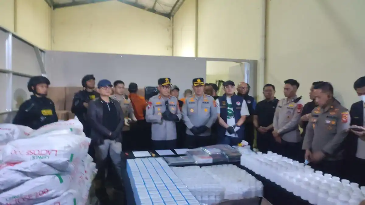 Pabrik Obat Ilegal di Bandung Terungkap, Polisi Sita 600 Ribu Butir Hexymer