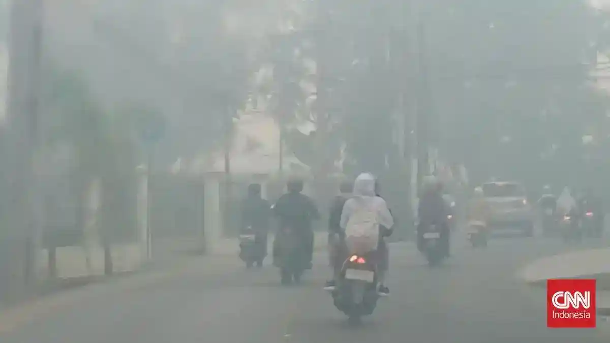 Asap Karhutla Ganggu Aktivitas dan Kesehatan Warga Palembang