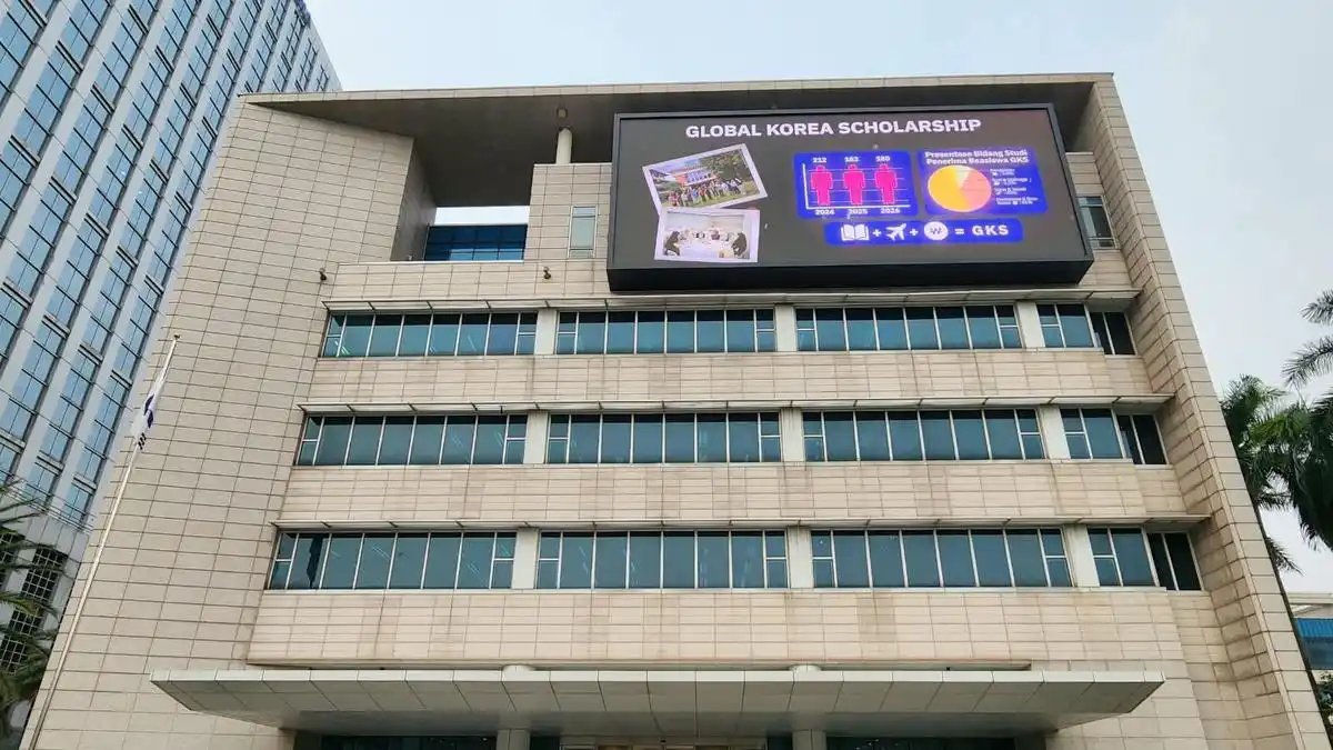 Layar Digital Kedutaan Korea Selatan di Jakarta Kenalkan Ragam Kerja Sama dengan Indonesia