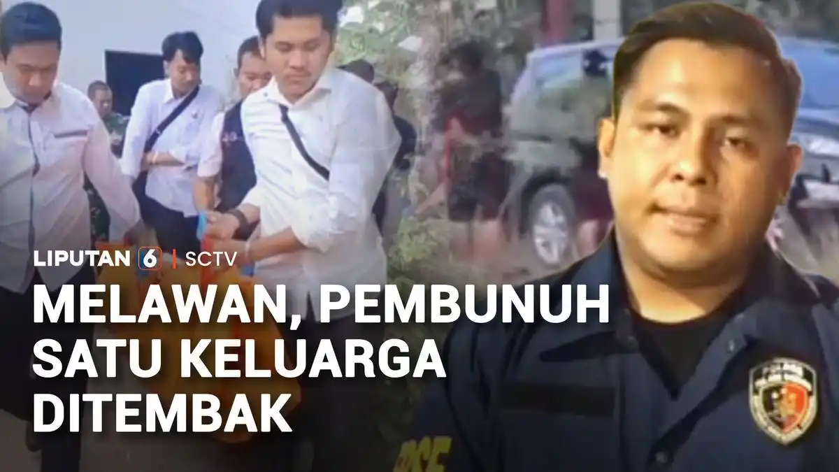 Penangkapan Berujung Maut di Tulang Bawang, Pelaku Pembunuhan Satu Keluarga Ditembak Polisi