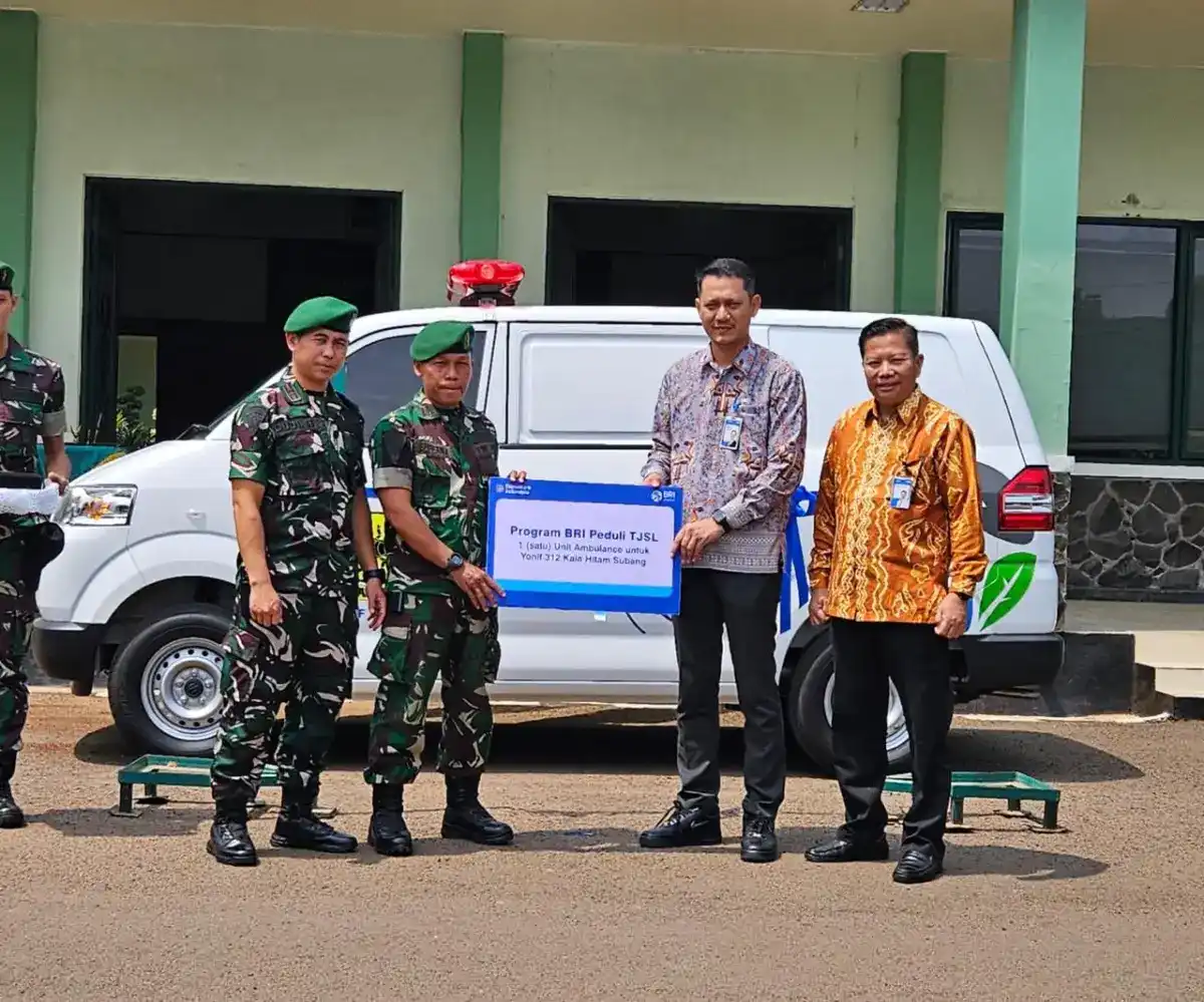 BRI Peduli Salurkan Ambulans untuk Mendukung Layanan Kesehatan Yonif 312/Kala Hitam dan Masyarakat Subang BRI Peduli Salurkan Ambulans untuk Mendukung Layanan Kesehatan Yonif 312/Kala Hitam dan Masyarakat Subang