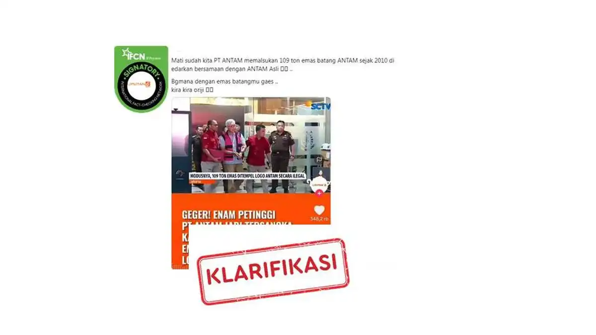 Rangkaian Klaim Keliru yang Menyeret Nama PT Antam di Media Sosial