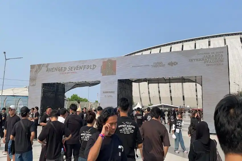 Antusiasme Deathbat Memenuhi Jakarta International Stadium Jelang Konser Avenged Sevenfold