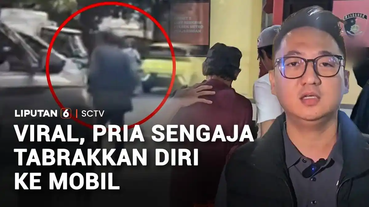 Aksi Pria Pura-Pura Jadi Korban Tabrakan Mobil Viral di Penjaringan Aksi Pria Pura-Pura Jadi Korban Tabrakan Mobil Viral di Penjaringan