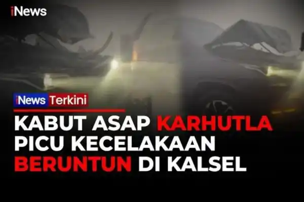 Kabut Asap Karhutla Ganggu Pandangan, Tiga SUV Terlibat Kecelakaan Beruntun di Barito Kuala Kabut Asap Karhutla Ganggu Pandangan, Tiga SUV Terlibat Kecelakaan Beruntun di Barito Kuala