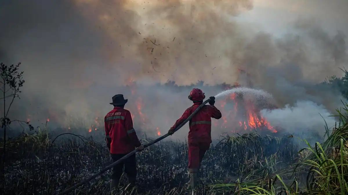 Menguji Peran Dry Ice dalam Mengurai Kabut Asap Karhutla di Sumatera Selatan