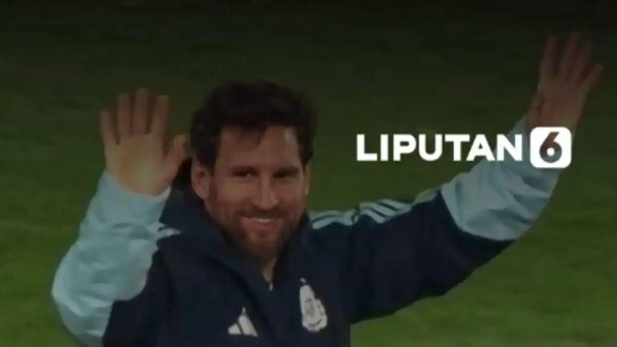 Momen perpisahan berlangsung emosional dengan pertunjukan drone yang menampilkan pesan khusus untuk Messi dan Timnas Argentina