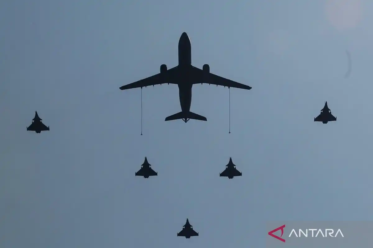 Empat Penerbang Skadron 12 TNI AU Rampungkan Misi Solo Rafale